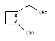 (1r,2s)-(9ci)-2-[(乙酰基氧基)甲基]-环丁烷羧醛结构式_701292-25-3结构式