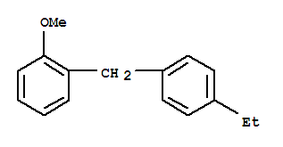 Benzene, 1-[(4-ethylphenyl)methyl]-2-methoxy-(9ci) Structure,701936-37-0Structure