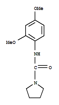 (9ci)-n-(2,4-二甲氧基苯基)-1-吡咯烷羧酰胺结构式_701952-06-9结构式