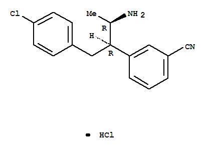 Benzonitrile, 3-[(1R,2R)-2-amino-1-[(4-chlorophenyl)methyl]propyl]-, hydrochloride(1:1), rel- Structure,701977-22-2Structure