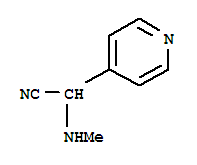 (9ci)-alpha-(甲基氨基)-4-吡啶乙腈结构式_703394-51-8结构式