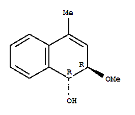 (1r,2r)-(9ci)-1,2-二氢-2-甲氧基-4-甲基-1-萘酚结构式_705279-30-7结构式