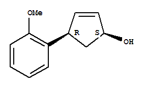 (1r,4s)-rel-(9ci)-4-(2-甲氧基苯基)-2-环戊烯-1-醇结构式_705943-21-1结构式