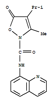 2(5H)-isoxazolecarboxamide, 3-methyl-4-(1-methylethyl)-5-oxo-n-8-quinolinyl- Structure,706803-58-9Structure