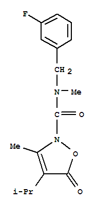  n-[(3-氟苯基)甲基]-n,3-二甲基-4-(1-甲基乙基)-5-氧代-2(5H)-异噁唑羧酰胺结构式_706803-68-1结构式