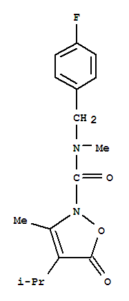  n-[(4-氟苯基)甲基]-n,3-二甲基-4-(1-甲基乙基)-5-氧代-2(5H)-异噁唑羧酰胺结构式_706803-70-5结构式