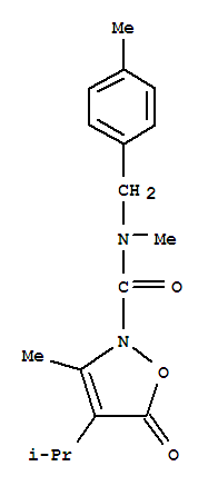 2(5H)-isoxazolecarboxamide, n,3-dimethyl-4-(1-methylethyl)-n-[(4-methylphenyl)methyl]-5-oxo- Structure,706803-72-7Structure