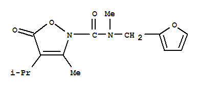  n-(2-呋喃甲基)-n,3-二甲基-4-(1-甲基乙基)-5-氧代-2(5H)-异噁唑羧酰胺结构式_706803-74-9结构式