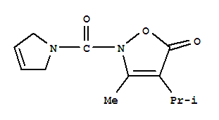 5(2H)-isoxazolone, 2-[(2,5-dihydro-1h-pyrrol-1-yl)carbonyl]-3-methyl-4-(1-methylethyl)- Structure,706804-05-9Structure