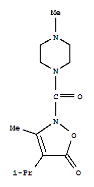 Piperazine, 1-methyl-4-[[3-methyl-4-(1-methylethyl)-5-oxo-2(5h)-isoxazolyl]carbonyl]-(9ci) Structure,706804-15-1Structure