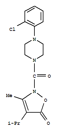 Piperazine, 1-(2-chlorophenyl)-4-[[3-methyl-4-(1-methylethyl)-5-oxo-2(5h)-isoxazolyl]carbonyl]-(9ci) Structure,706804-21-9Structure