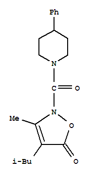 (9ci)-1-[[3-甲基-4-(2-甲基丙基)-5-氧代-2(5h)-异噁唑基]羰基]-4-苯基-哌啶结构式_706804-70-8结构式