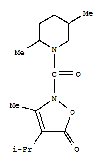 Piperidine, 2,5-dimethyl-1-[[3-methyl-4-(1-methylethyl)-5-oxo-2(5h)-isoxazolyl]carbonyl]-(9ci) Structure,706805-03-0Structure