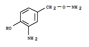 (9CI)-2-氨基-4-[(氨基氧基)甲基]-苯酚结构式_707533-74-2结构式