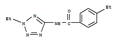 Benzamide, 4-ethyl-n-(2-ethyl-2h-tetrazol-5-yl)-(9ci) Structure,708286-27-5Structure