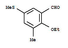 Benzaldehyde, 2-ethoxy-3-methyl-5-(methylthio)-(9ci) Structure,708984-82-1Structure