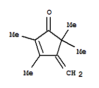 (9ci)-2,3,5,5-四甲基-4-亚甲基-2-环戊烯-1-酮结构式_709026-13-1结构式