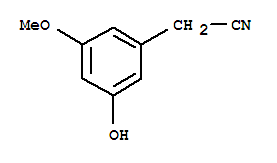 Benzeneacetonitrile, 3-hydroxy-5-methoxy-(9ci) Structure,709043-30-1Structure