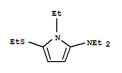 (9ci)-n,n,1-三乙基-5-(乙基硫代)-1H-吡咯-2-胺结构式_709644-47-3结构式