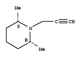 (2r,6s)-rel-(9ci)-2,6-二甲基-1-(2-丙炔)-哌啶结构式_709665-36-1结构式