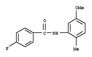 Benzamide, 4-fluoro-n-(5-methoxy-2-methylphenyl)-(9ci) Structure,712298-94-7Structure