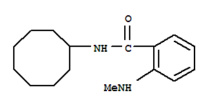 (9ci)-n-环辛基-2-(甲基氨基)-苯甲酰胺结构式_712299-75-7结构式