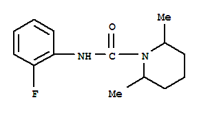 (9ci)-n-(2-氟苯基)-2,6-二甲基-1-哌啶羧酰胺结构式_712302-12-0结构式