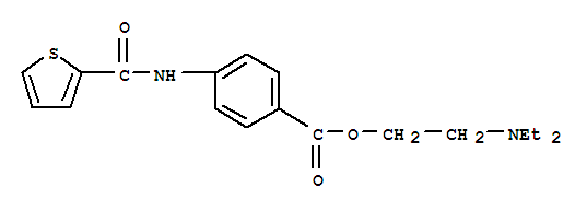 2-(二乙基氨基)乙基 4-(噻吩-2-羧酰胺)苯甲酸结构式_712305-93-6结构式