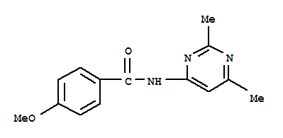 Benzamide, n-(2,6-dimethyl-4-pyrimidinyl)-4-methoxy-(9ci) Structure,712309-09-6Structure