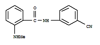 Benzamide, n-(3-cyanophenyl)-2-(methylamino)-(9ci) Structure,712309-25-6Structure