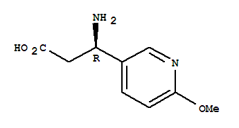 (R)-3-氨基-3-(6-甲氧基-3-吡啶)-丙酸结构式_712321-46-5结构式