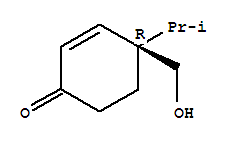 (4r)-(9ci)-4-(羟基甲基)-4-(1-甲基乙基)-2-环己烯-1-酮结构式_712324-02-2结构式