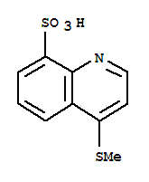  4-(甲基硫代)-8-喹啉磺酸结构式_71330-95-5结构式