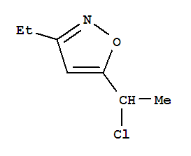 (9ci)-5-(1-氯乙基)-3-乙基-异噁唑结构式_71495-00-6结构式