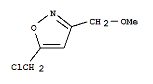 Isoxazole, 5-(chloromethyl)-3-(methoxymethyl)-(9ci) Structure,71495-01-7Structure