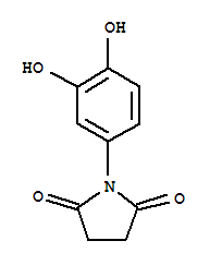 (9ci)-1-(3,4-二羟基苯基)-2,5-吡咯烷二酮结构式_71573-17-6结构式