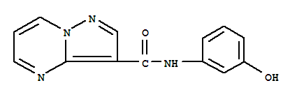 (9CI)-N-(3-羟基苯基)-吡唑并[1,5-a]嘧啶-3-羧酰胺结构式_717828-52-9结构式