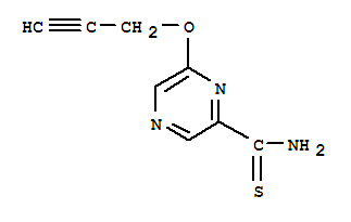 (9CI)-6-(2-丙炔氧基)-吡嗪硫代甲酰胺结构式_717848-05-0结构式