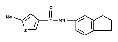 3-Thiophenecarboxamide,n-(2,3-dihydro-1h-inden-5-yl)-5-methyl-(9ci) Structure,717856-83-2Structure