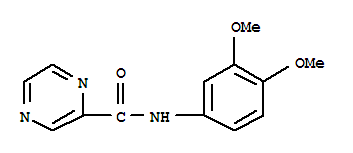 (9CI)-N-(3,4-二甲氧基苯基)-吡嗪羧酰胺结构式_717868-49-0结构式