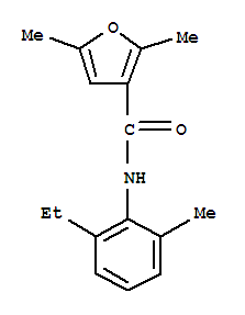 (9ci)-n-(2-乙基-6-甲基苯基)-2,5-二甲基-3-呋喃羧酰胺结构式_717871-51-7结构式