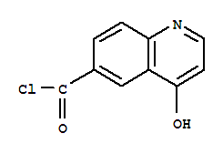 6-Quinolinecarbonyl chloride, 4-hydroxy-(9ci) Structure,717871-71-1Structure