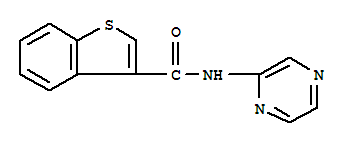 (9ci)-n-吡嗪-苯并[b]噻吩-3-羧酰胺结构式_717873-63-7结构式