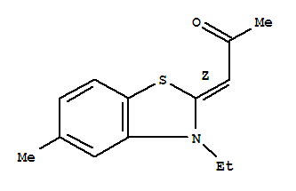 (1z)-(9ci)-1-(3-乙基-5-甲基-2(3h)-苯并噻唑)-2-丙酮结构式_719277-25-5结构式