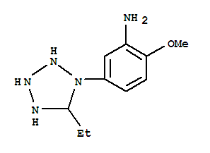 (5ci)-1-(3-氨基-4-甲氧基苯基)-5-乙基-1H-四唑结构式_719297-47-9结构式