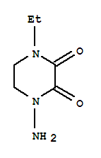 (9ci)-1-氨基-4-乙基-2,3-哌嗪二酮结构式_71999-56-9结构式