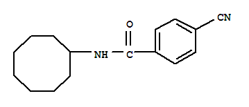 Benzamide, 4-cyano-n-cyclooctyl-(9ci) Structure,721405-90-9Structure