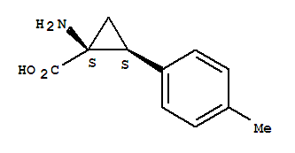 (1r,2r)-rel-(9ci)-1-氨基-2-(4-甲基苯基)-环丙烷羧酸结构式_721877-24-3结构式