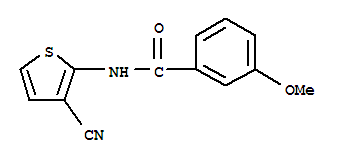 Benzamide, n-(3-cyano-2-thienyl)-3-methoxy-(9ci) Structure,721909-43-9Structure