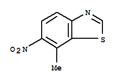 Benzothiazole, 7-methyl-6-nitro-(9ci)Structure,72206-92-9Structure Benzothiazole, 7-methyl-6-nitro-(9ci) Structure,72206-92-9Structure